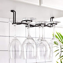 2020 Custom design metal hanging wine glass rack drying glass holder for kitchen or restaurant